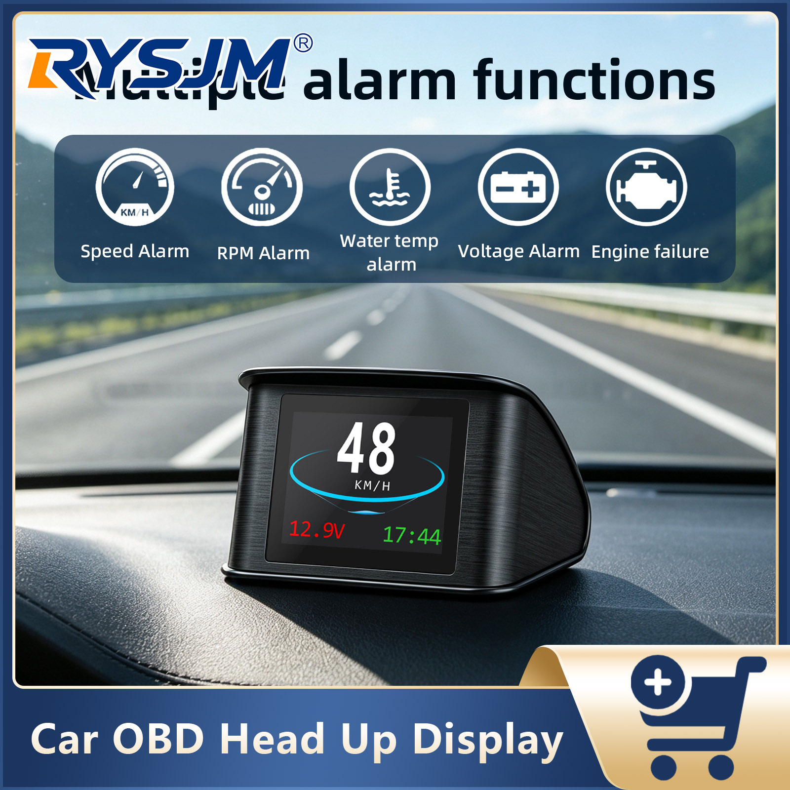 Electronics Gadgets Wholesale - มิเตอร์วัดค่า OBD สำหรับรถยนต์ จอแสดงผลอัจฉริยะ P10 P10-Pro