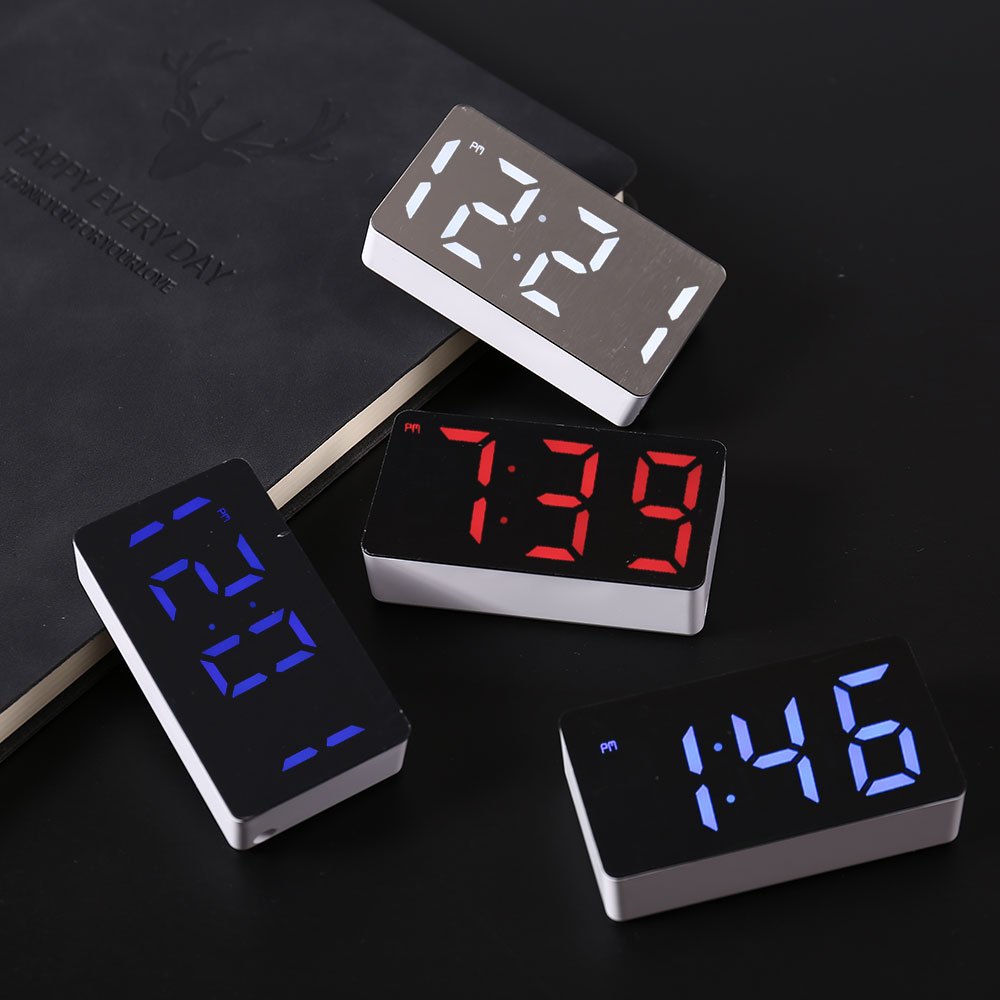 Modern Electronics Gadgets - LED นาฬิกาอิเล็กทรอนิกส์นาฬิกาปลุกกระจกตกแต่งบ้านสมาร์ทเครื่องมือขนาดเล็กโต๊ะดิจิตอลตกแต่งห้องนอนตารางและอุปกรณ์เสริม
