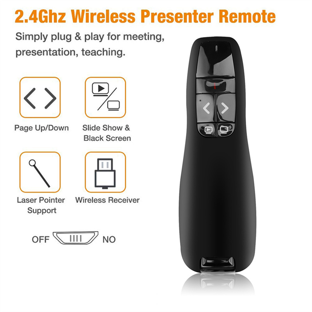 Laser Pointer Presenter - การนําเสนอ Powerpoint USB ไร้สาย PPT Flip