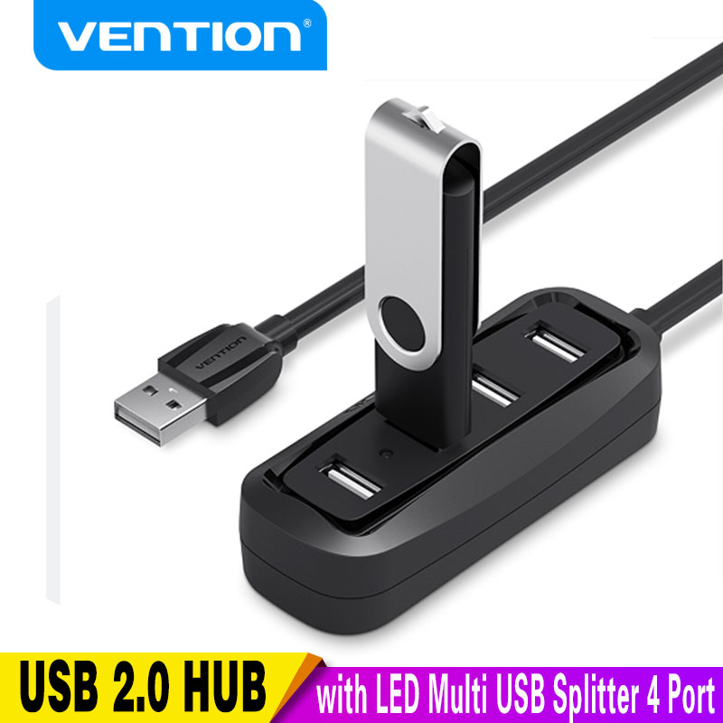 Vention ฮับ2.0 USB 4พอร์ตพร้อม - Electronics Gadgets Wholesale บทวิจารณ์และราคา