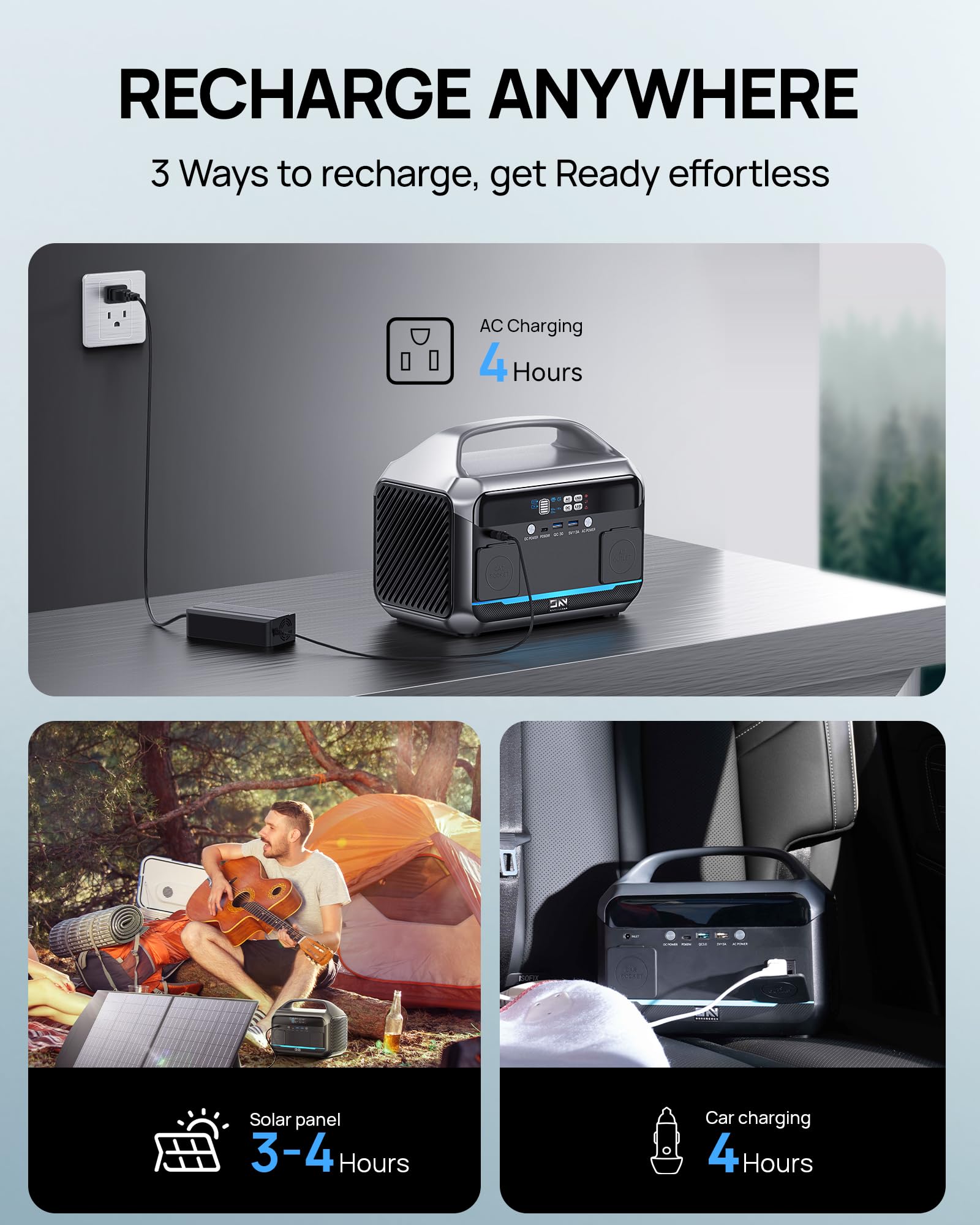 สถานีพลังงานแบบพกพา Daranener  - Solar Powered Charger บทวิจารณ์และราคา