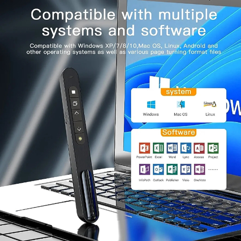 ปากกาควบคุมการนำเสนอแบบไร้สาย  - Laser Pointer Presenter บทวิจารณ์และราคา