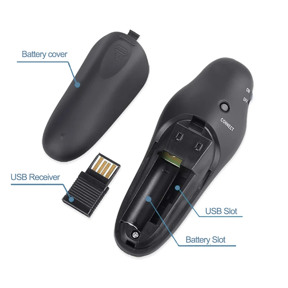 รีโมทคอนโทรลไร้สายสำหรับผู้นำเ - Laser Pointer Presenter บทวิจารณ์และราคา